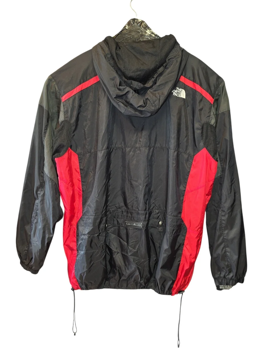 The North Face Men’s Black & Red Windbreaker Jacket Sz XXL
